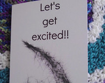 Let's Get Excited! Greetings Ca rd. Perfect for cat lovers, mothers ...