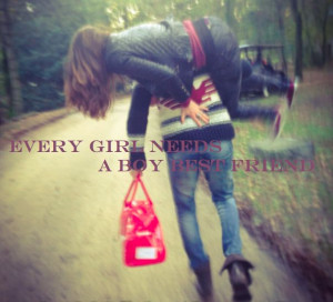 Every girl needs a boy best friend... to carry her bags and herself ;)