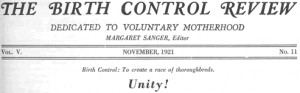 Margaret Sanger's American Birth Control League