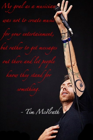 Tim McIlrath quote by EchelonMars14