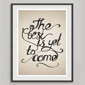 Quote Print, Retro Poster A3, Handwritten Typography Vintage Print ...