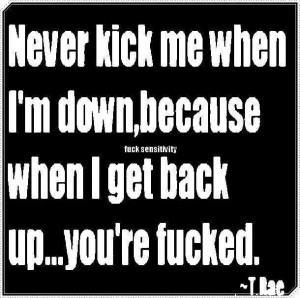Never kick me