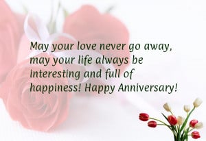 ... life always be interesting and full of happiness! Happy Anniversary