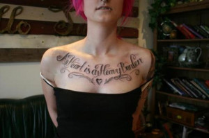 heart is a heavy burden tattoo