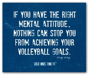 If you have the right mental attitude,nothing can stop you from ...