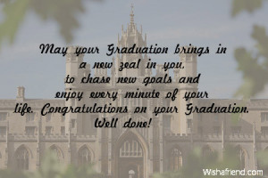 May your Graduation brings in a new zeal in you, to chase new goals ...