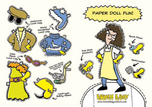 Lunch Lady Paper Doll