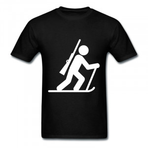 Men-Slim-Fit-T-Shirt-Biathlon-cool-School-quotes-Tee-Fitted-Drop ...