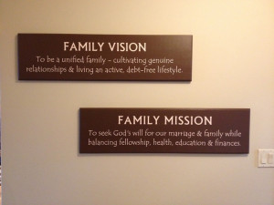 We finally finished our family vision and mission statement!Families ...