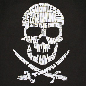 ... Cinema & tv Movies The Goonies The Goonies Skull Quotes Graphic TShirt