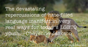 ... -filled language manifest in very real ways for today's LGBTQ youth
