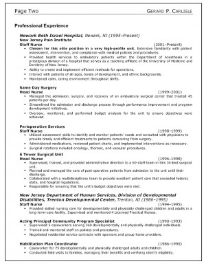 staff nurse resume [page 2]
