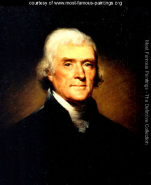 ... of Thomas Jefferson - Rembrandt Peale - www.most-famous-paintings.org