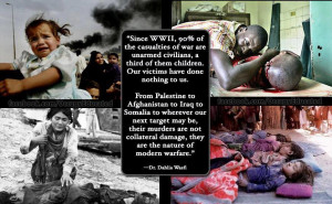 Since WW2 90% of the casualties of war are unarmed civilians a third ...