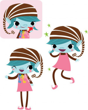 ... logo clip art | Brownie Elves for The Girl Scouts of America (2008