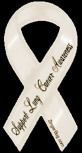 Lung Cancer Awareness Glitter Graphics & Pearl Ribbons