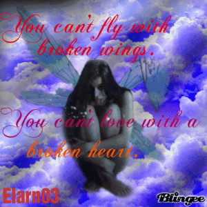 You Can't Fly With Broken Wings - You Can't Love With A Broken Heart ...