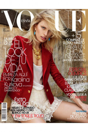 Karolina Kurkova for Spanish Vogue . Photo: Miguel Reveriego/Vogue ...