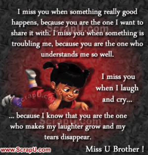 I Miss You Brother Quotes. QuotesGram