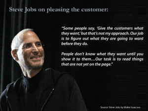 just finished the Steve Jobs biography . It seems Jobs was not a fan ...