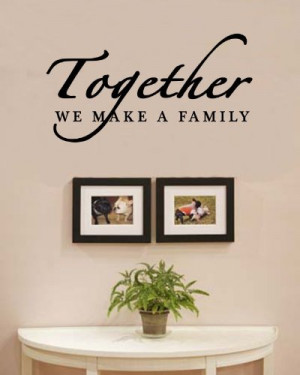 we make a family love home Vinyl Wall Decals Quotes Sayings Words Art ...
