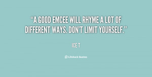 good emcee will rhyme a lot of different ways. Don't limit yourself ...
