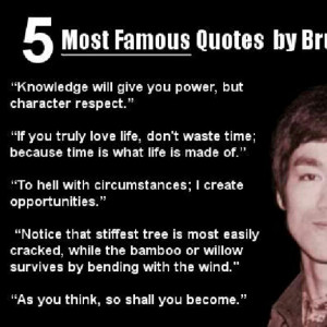 Photo 5 Quotes By Bruce Lee Brucelee Taken With Instagram Picture