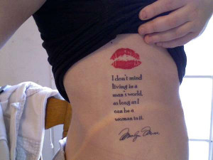 about being a woman and the signature this quote tattoo is all about ...