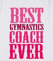 ... - Cute gymnastics coach saying quote text design in pink. Funny