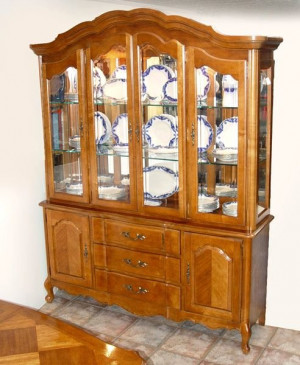 french provincial china cabinet