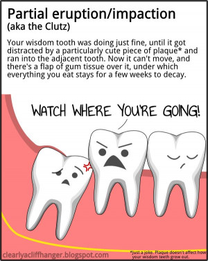 Tooth Jokes http://clearlyacliffhanger.blogspot.com/2011/09/wisdom ...