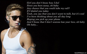 Justin Bieber Latest Song Lyrics Images, Pictures, Photos, HD ...