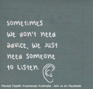 just listen...