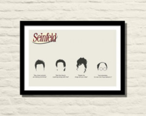 Seinfeld Poster, Art Print, 11 X 17 , Minimalist Poster, Home Decor ...