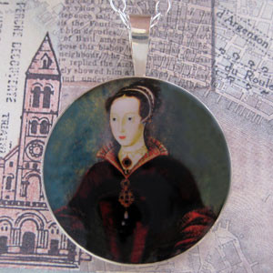 ... Lady Jane Grey » Lady Jane Grey Portrait Sterling Pendant - Grandioso