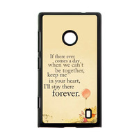 Winnie the Pooh Quotes If There Ever Comes A Day Case for Nokia Lumia ...