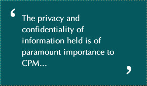 Home » About CPM » Privacy