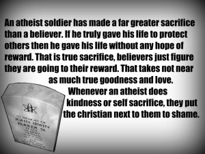 The Value Of An Atheist Soldier