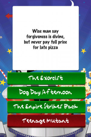 ... Movie Quote Quiz comedy-drama. Simpsons, star trek, and related