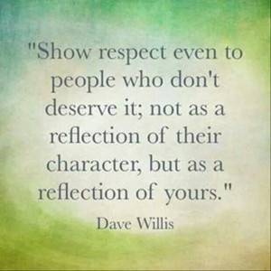 Your character not theirs