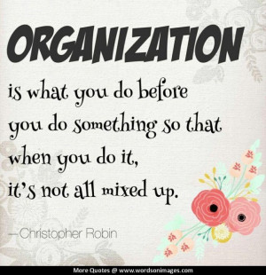 Quotes about organization
