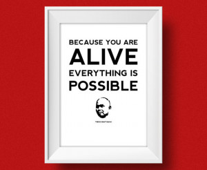 Thich Nhat Hanh Quote Print - Typographic Quote Print Motivational ...