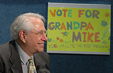 Mike Gravel at the launch of his presidential campaign