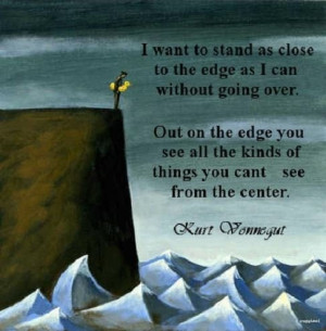 on the edge