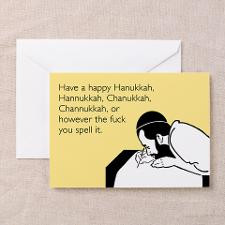 Tarjeta de salutación Happy Hanukkah