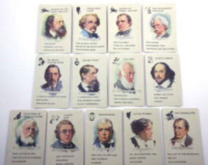 Vintage Children's Authors Play ing Cards with Characters Set of 13 ...