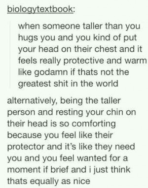 Reason to have a tall boyfriend