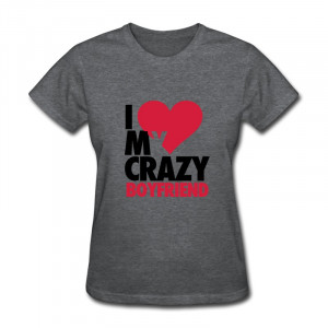 Wholesale-Short-Sleeve-Womens-Tshirt-I-Love-My-Crazy-Boyfriend-Design ...