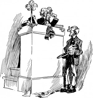 Cartoon of Judge and Prosecutor