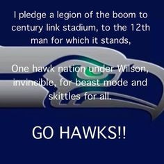 Pledge of Allegiance to the Seahawks